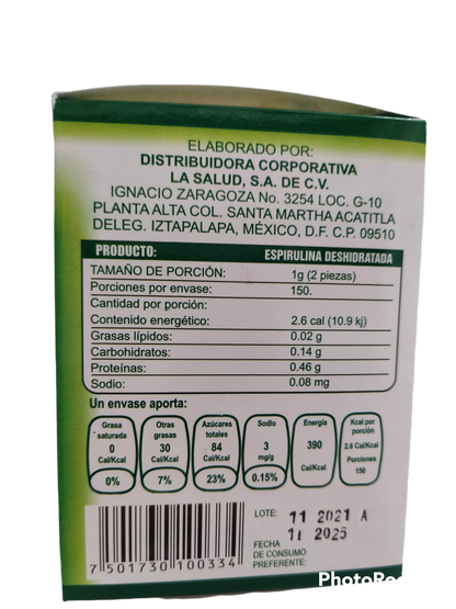 Alga Espirulina 300 tabletas