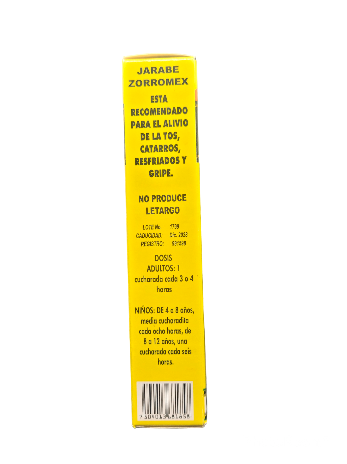 Jarabe Zorromex 120ml
