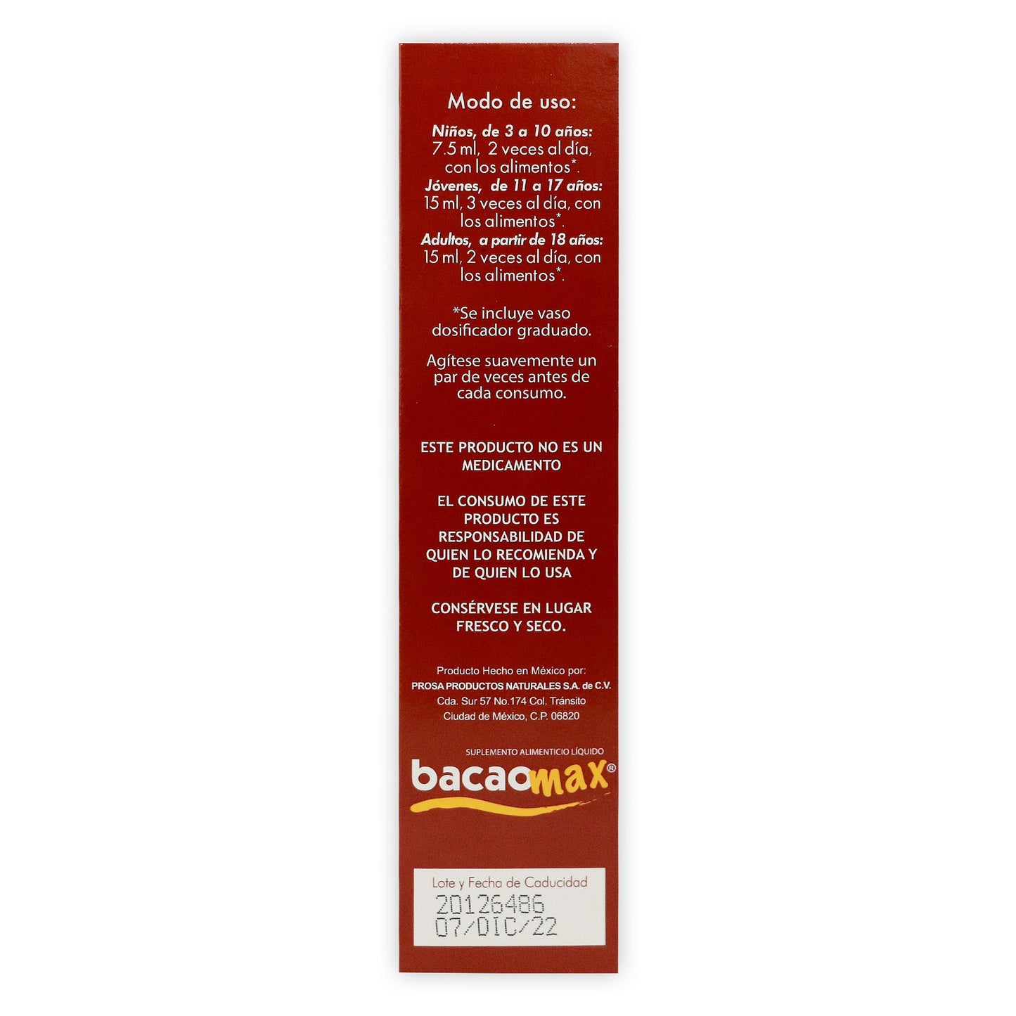 Bacaolina Prosa Jarabe 340 ml