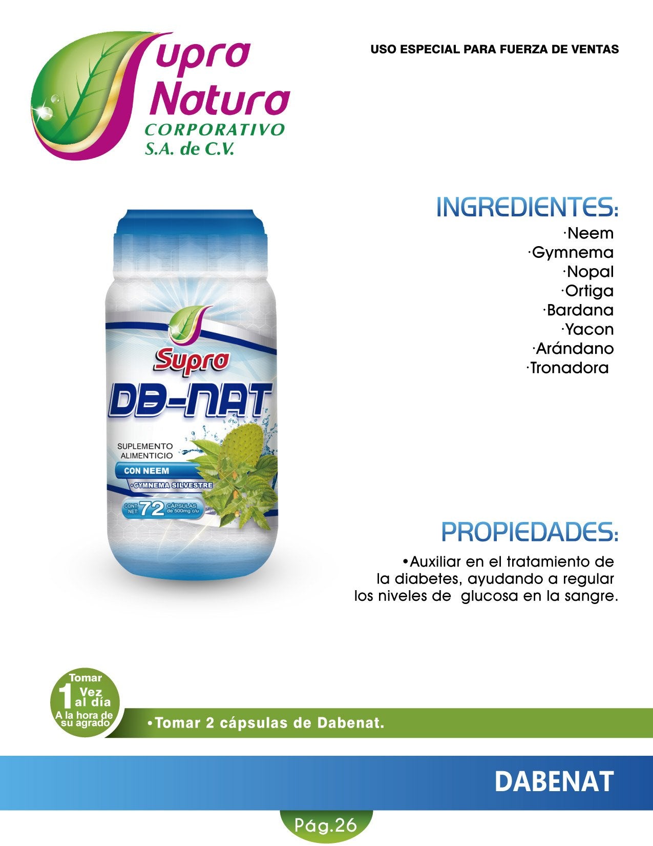 DB Nat 72 capsulas
