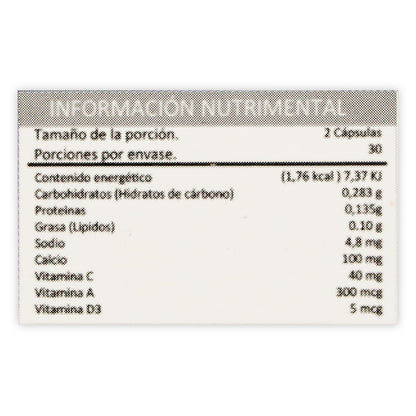 Stop acne con carbon activado y calendula 60 cápsulas