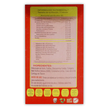 Acido Hialuronico Triple efecto 60 Tabletas