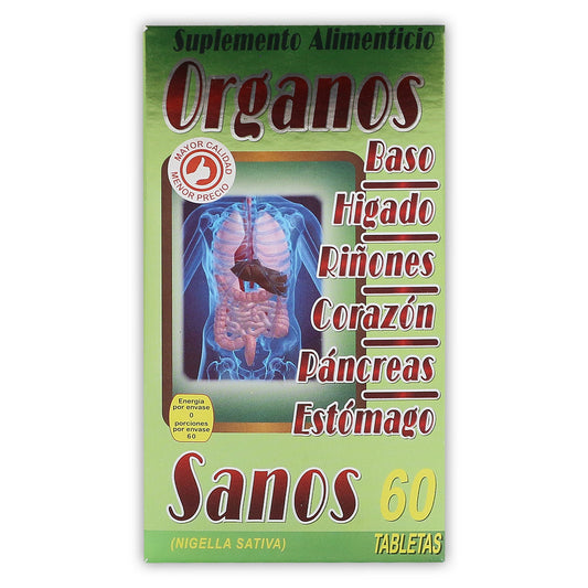 Ayuda al baso, higado riñones, corazon, pancreas, estómago 